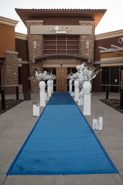 Blue Carpet Runner - 6ft Wide x 25ft Long view 2