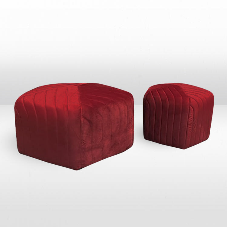 Ottoman Set - Mini and Biggie - Crimson view 2