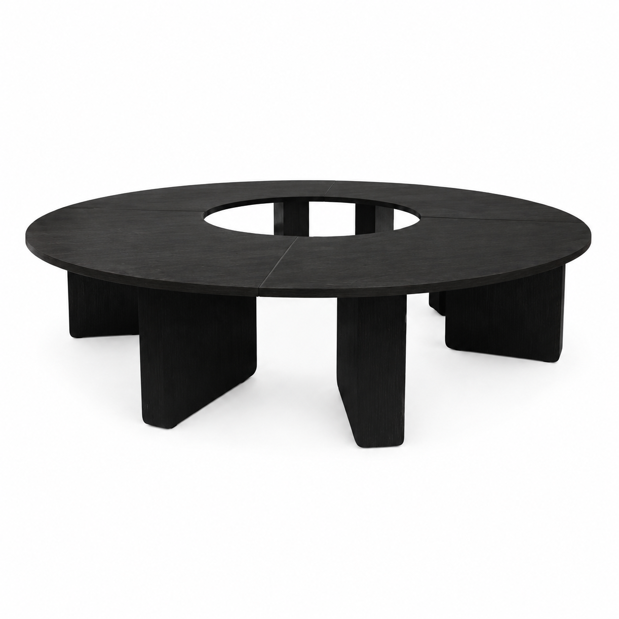 Serpentine Dining Table - Black view 6