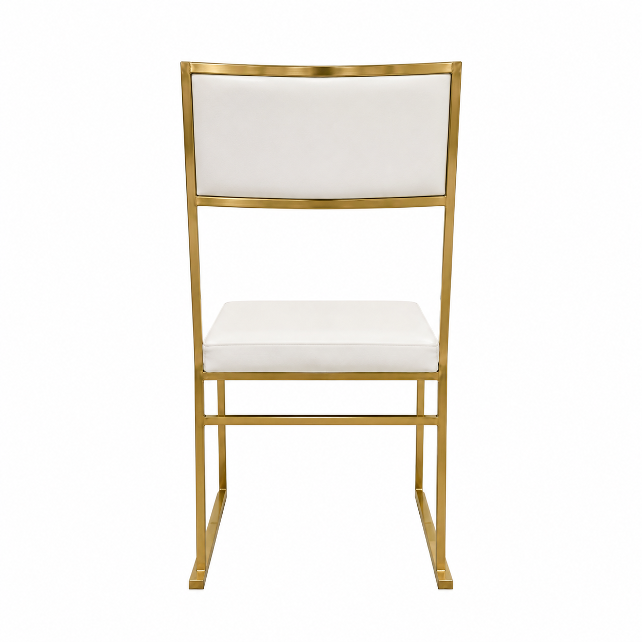 Jasper Dining Chair Gold Frame/White Pads view 6