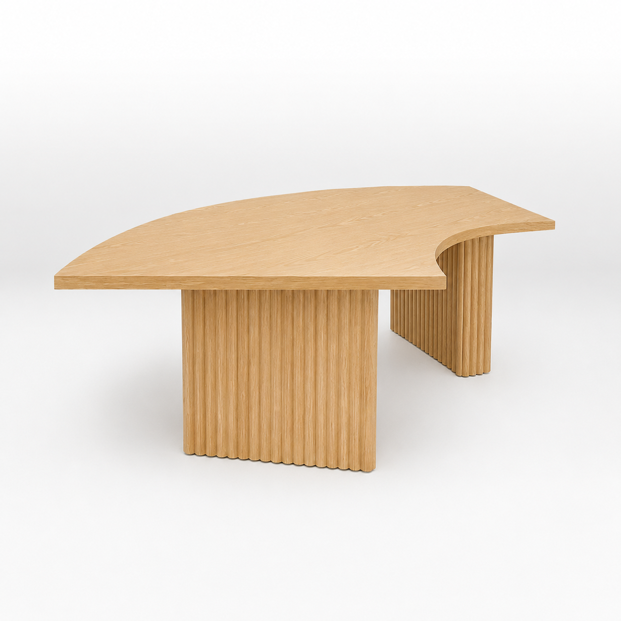 Serpentine Dining Table - Ash view 6