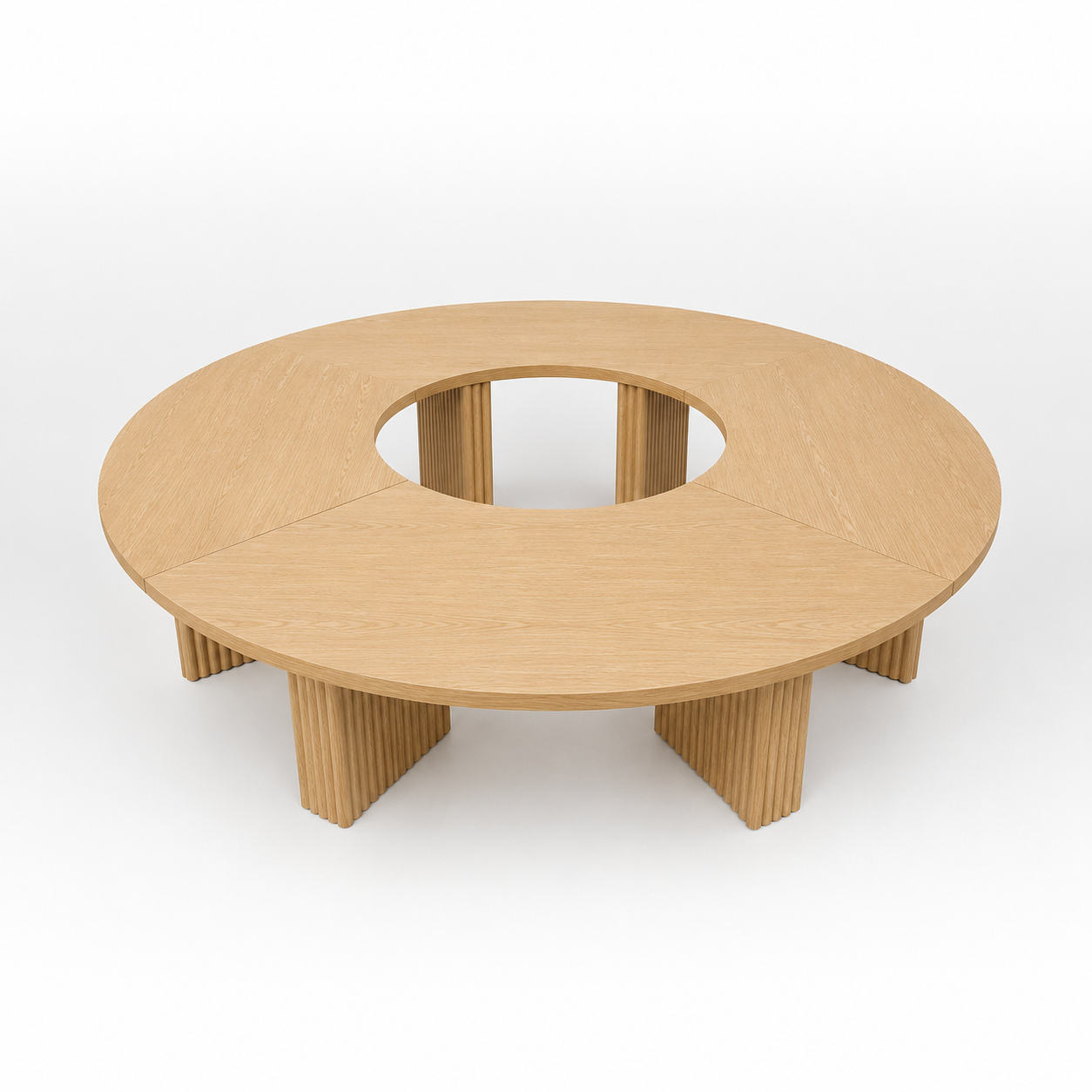 Serpentine Dining Table - Ash view 7