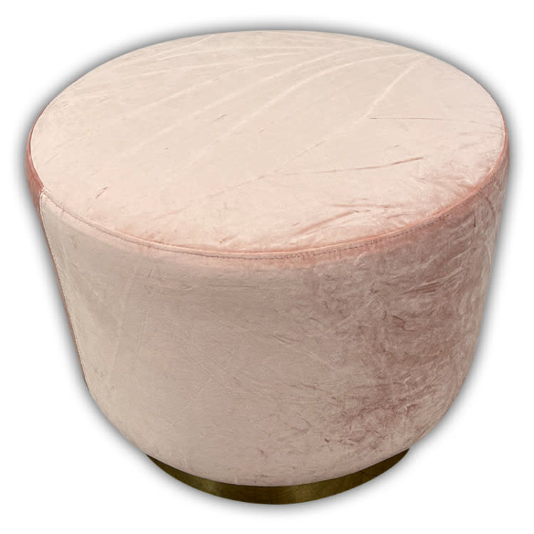 Colette Dot Ottoman - Blush view 2