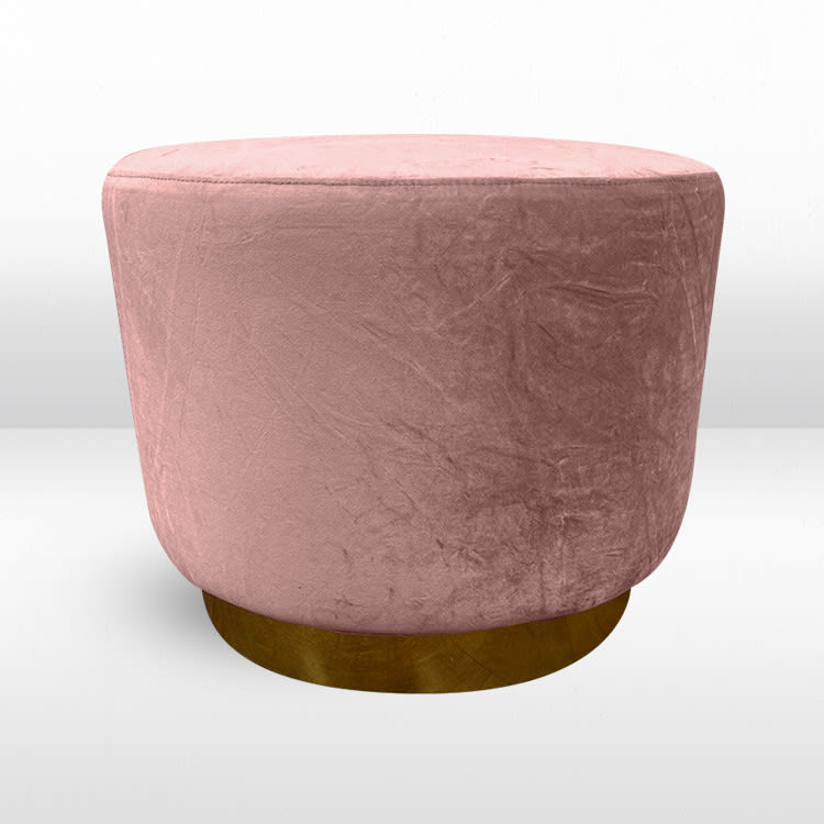 Colette Dot Ottoman - Blush view 5