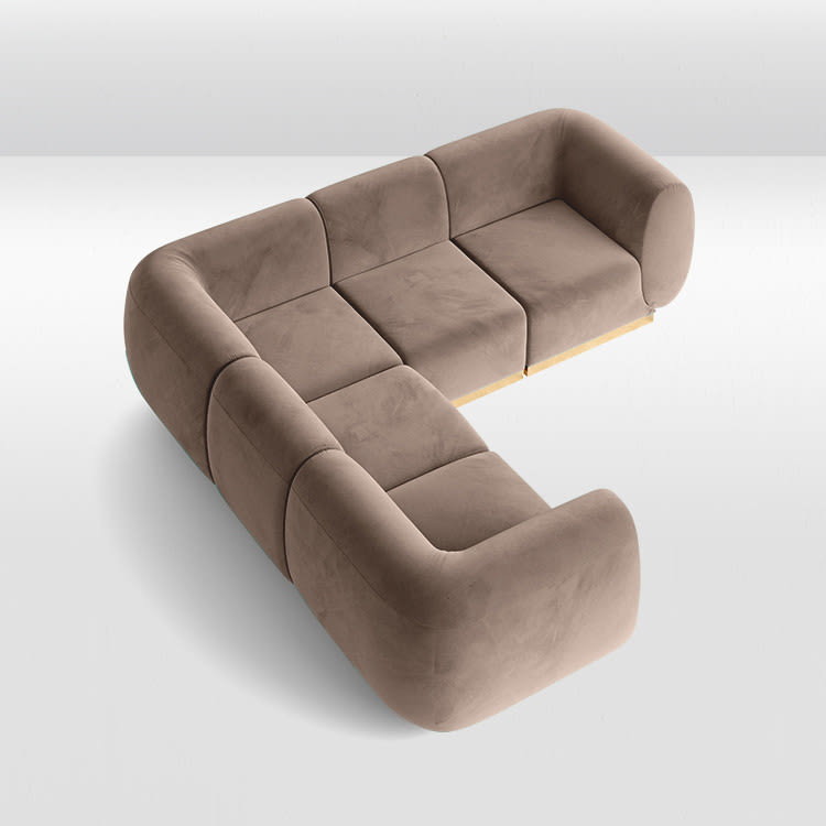Colette L Sofa - Pewter view 3