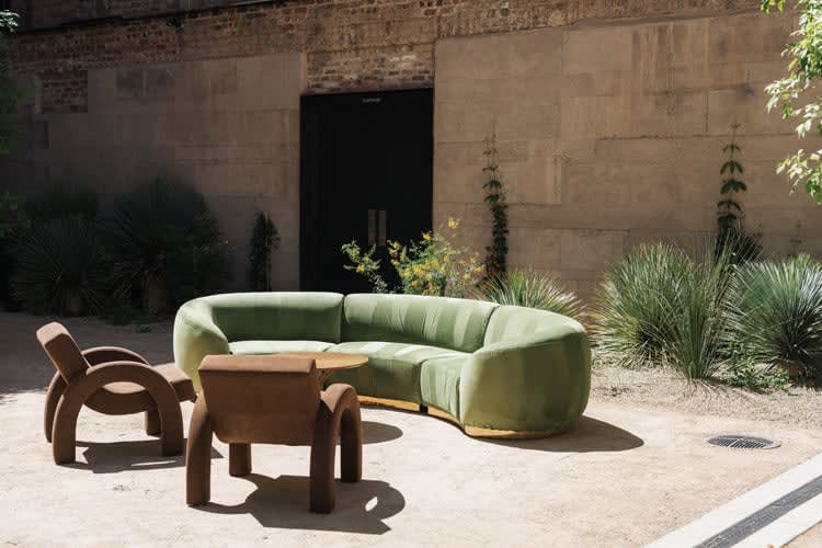 Cascade Arc Sofa - Moss view 4