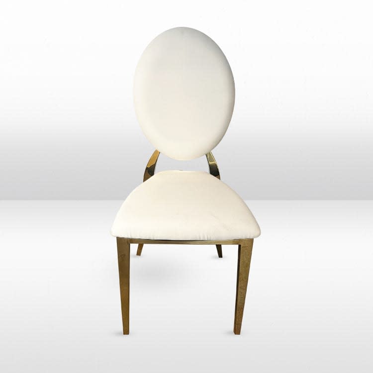Garbo Dining Chairs with Ivory Pads view 3