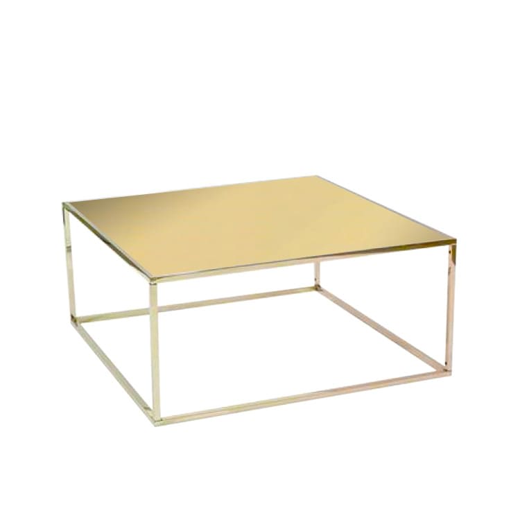 Carlton Gold Coffee Table / Gold Mirror Top