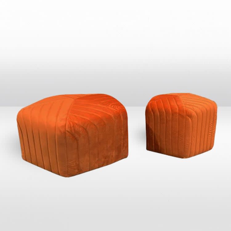 Ottoman Set - Mini and Biggie - Rust view 4