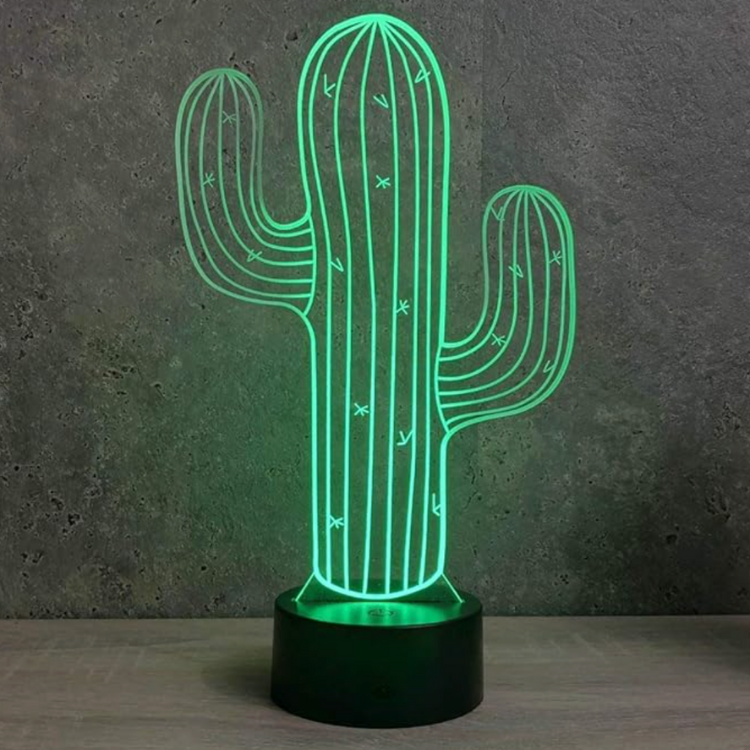 LED Cactus Table Lamp view 3