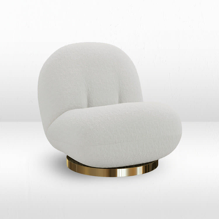 Pearl Lounge Chair - Ivory