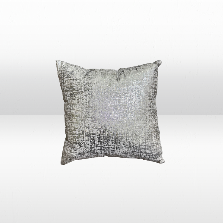 Metallic Silver Pillow view 2
