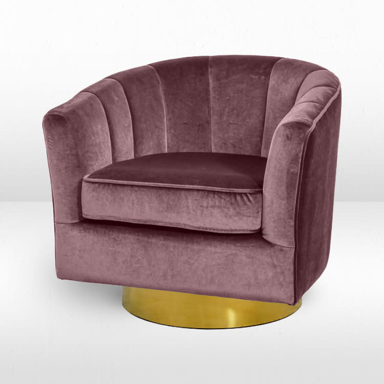 Cassidy Club Chair - Dusty Rose view 2