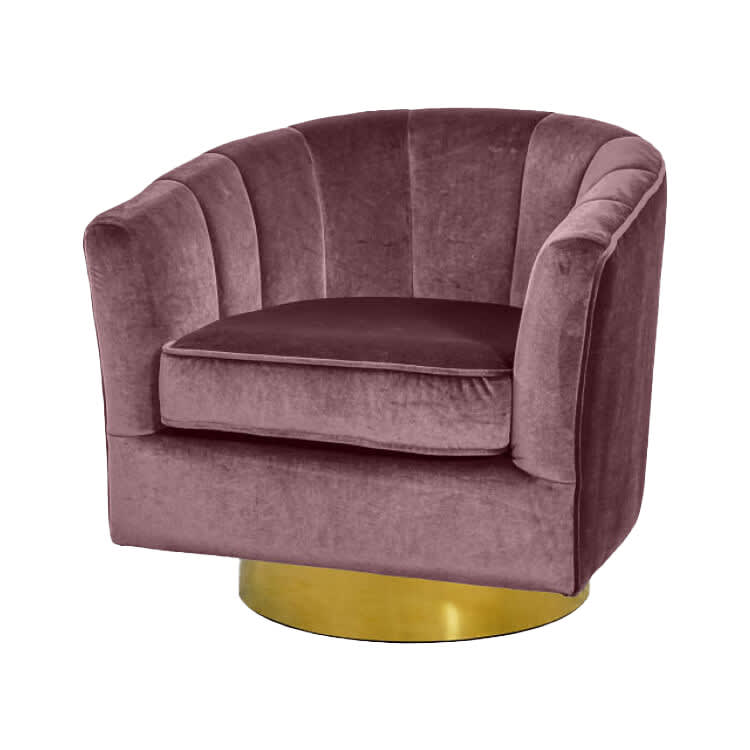Cassidy Club Chair - Dusty Rose