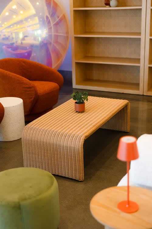 Felix Rattan Coffee Table view 3
