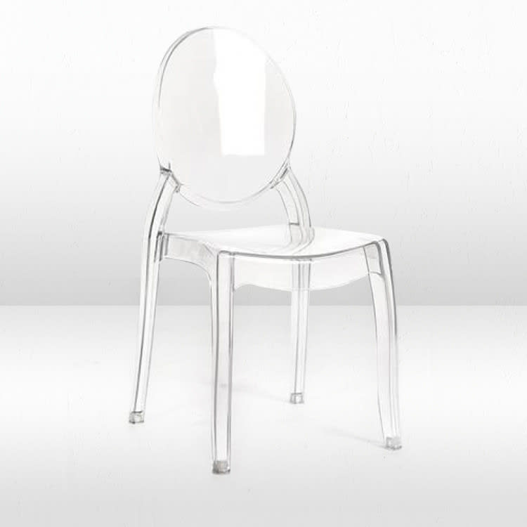 Ghost Dining Chair - Clear view 2