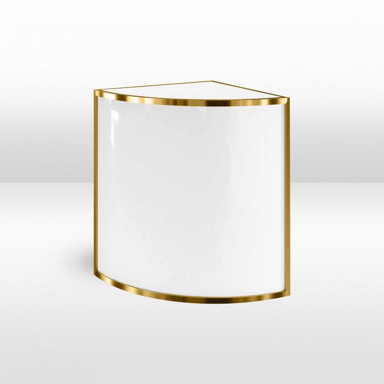 Rounded Corner Avenue Bar - Gold Frame view 2
