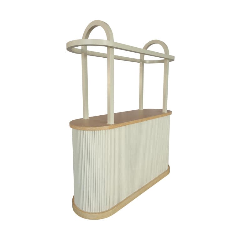 Leona Bar Cart - White view 4