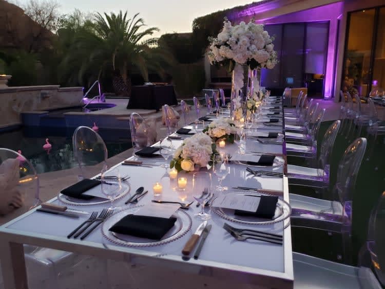 Metropolitan Dining Table - Silver view 2