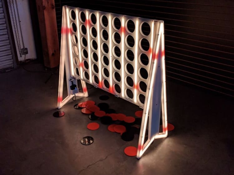 Glowing Giant Connect Four view 2