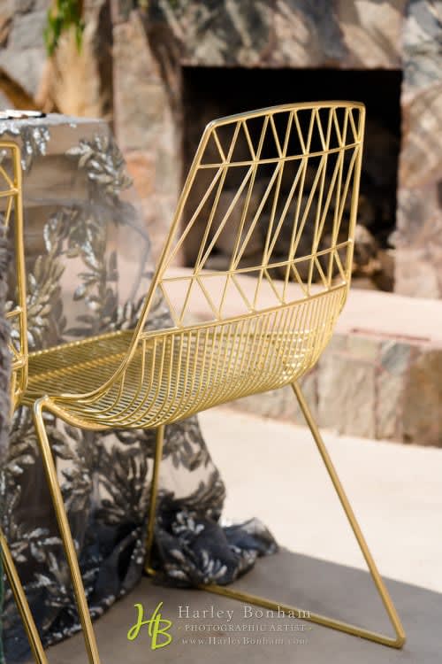 Hawaii Dining Chair - Gold view 3