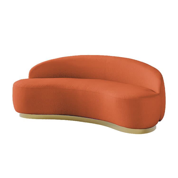 Coco Boucle Sofa - Rust