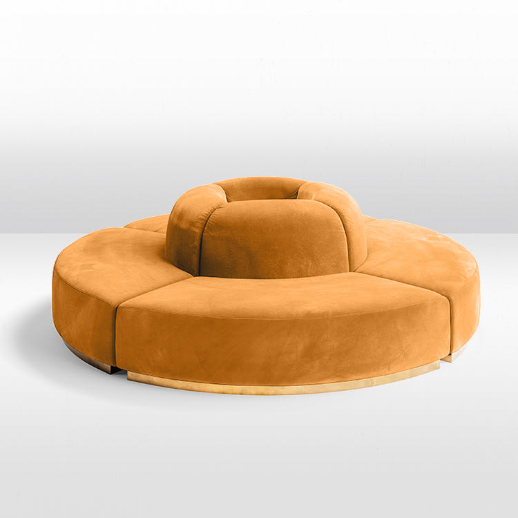 Colette Circle Sofa - Caramel view 2