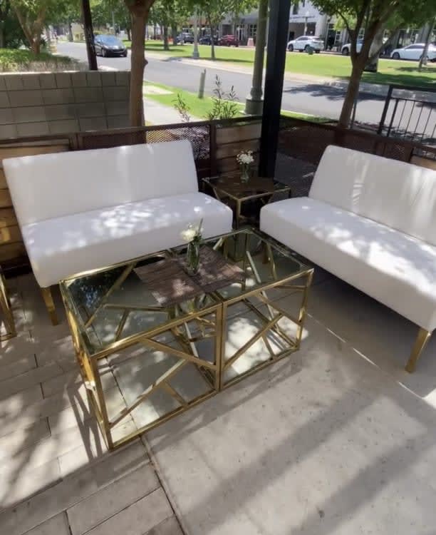 Nest Side Table - Gold Frame view 3