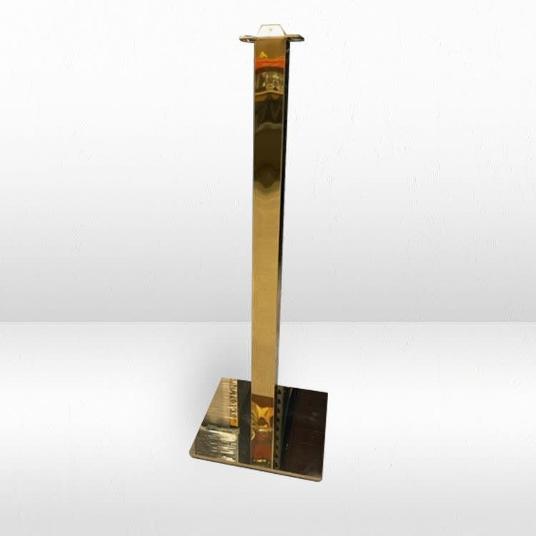 Gold Stanchion - Square Modern view 3
