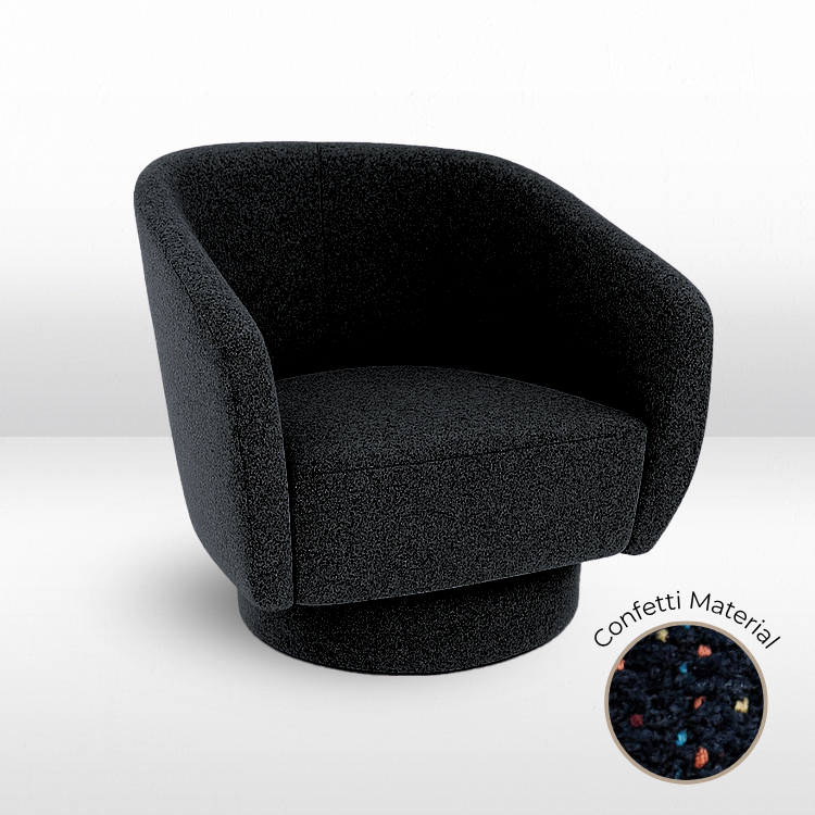 Avery Chair - Confetti Black view 2