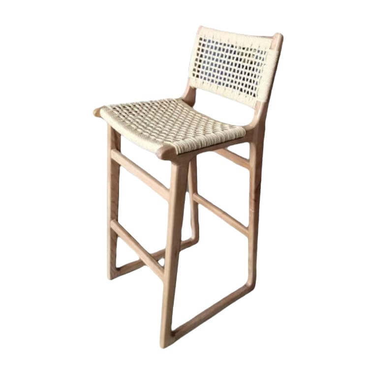 Cora Natural Weave Bar Stool