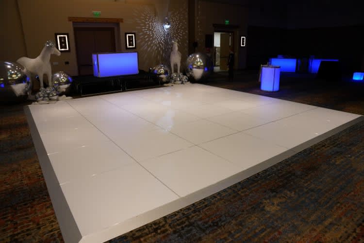 White Dance Floor view 2