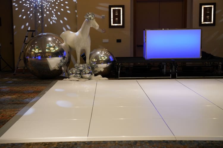 White Dance Floor view 3