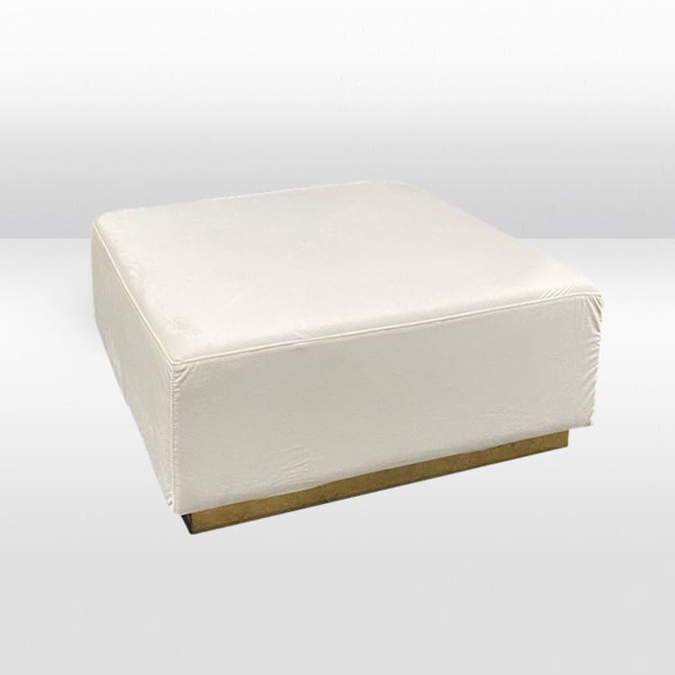 Colette Opus Ottoman - Ivory view 2