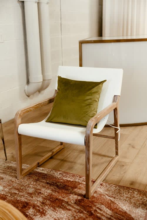 Skylar Accent Chair - White view 6