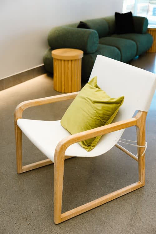 Skylar Accent Chair - White view 9