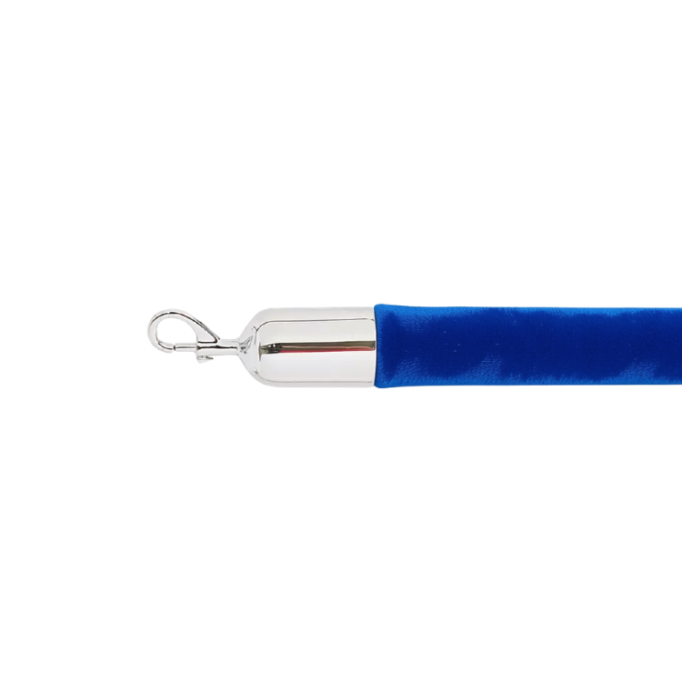 Blue Stanchion Rope - Chrome Ends