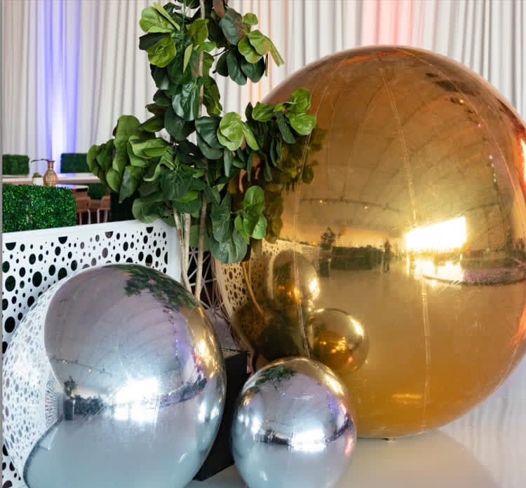 Gold Orb Ball - Small Size view 2