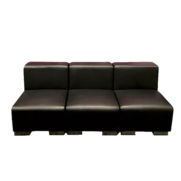 Mondrian Armless Sofa - Black