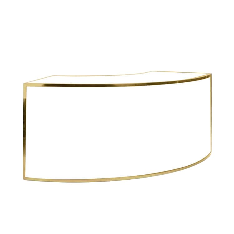 1/4 Curve Avenue Bar - Flat Gold Frame