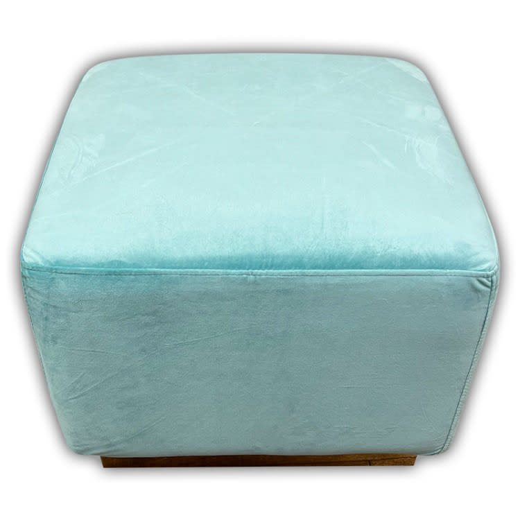 Colette Cube Ottoman - Tiffany view 2