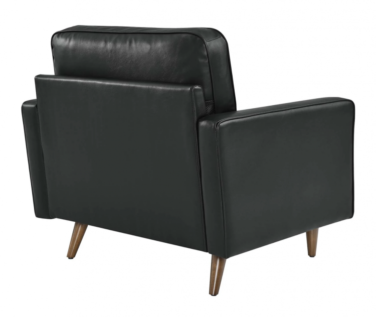 Dylan Side Chair - Black Leather view 2
