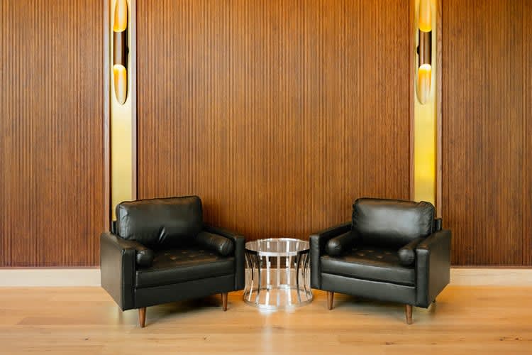 Dylan Side Chair - Black Leather view 4