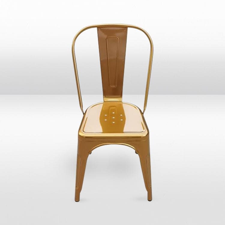 Gold Tolix Dining Chair view 3