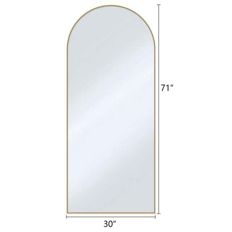 Full Length Mirror - Gold Frame view 3