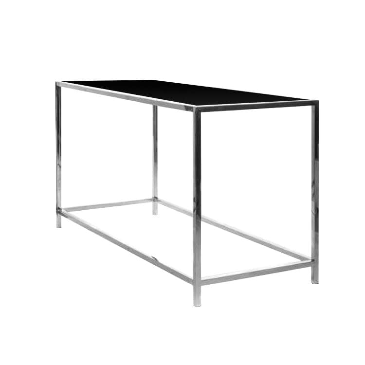 Rivington Silver Communal Table / Black Matte Top