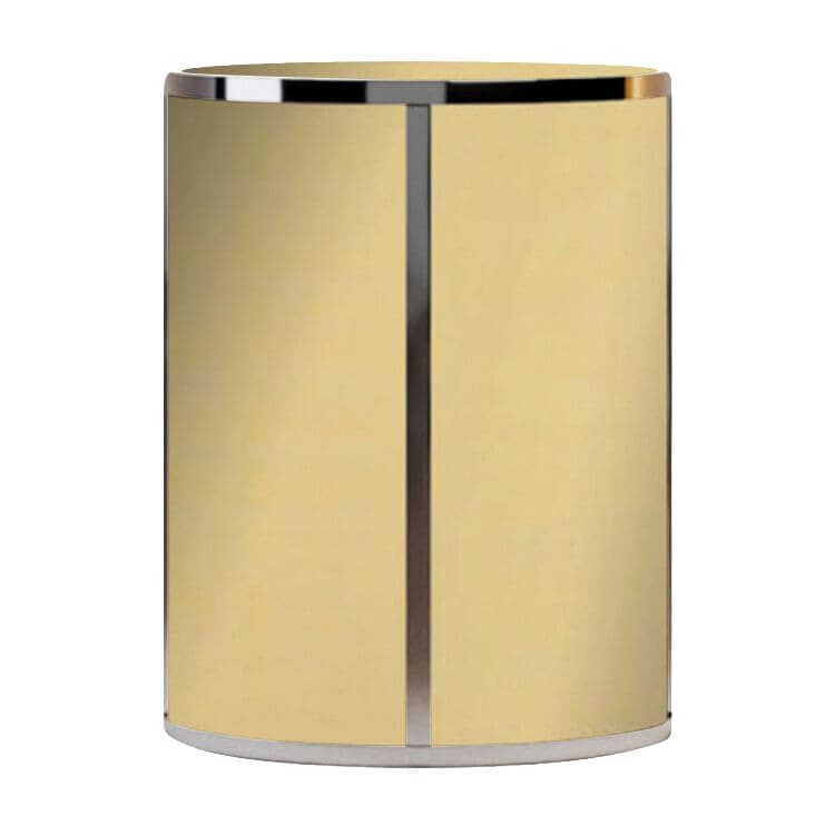 Dexter Round Cocktail Table / Gold Mirror Inserts