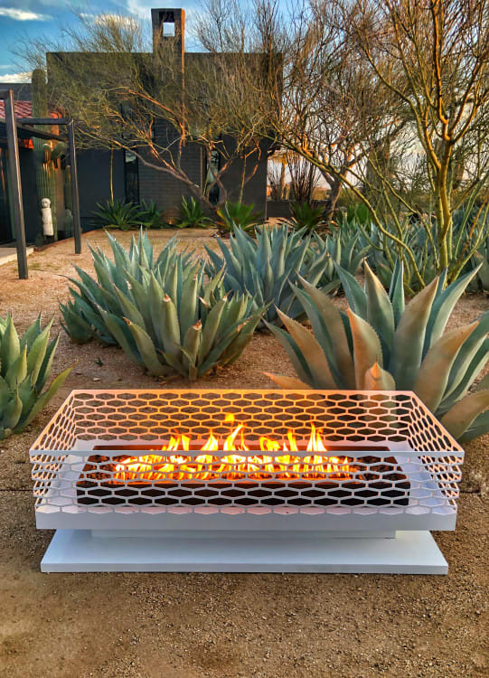 Boxfire Fire Pit - White view 2