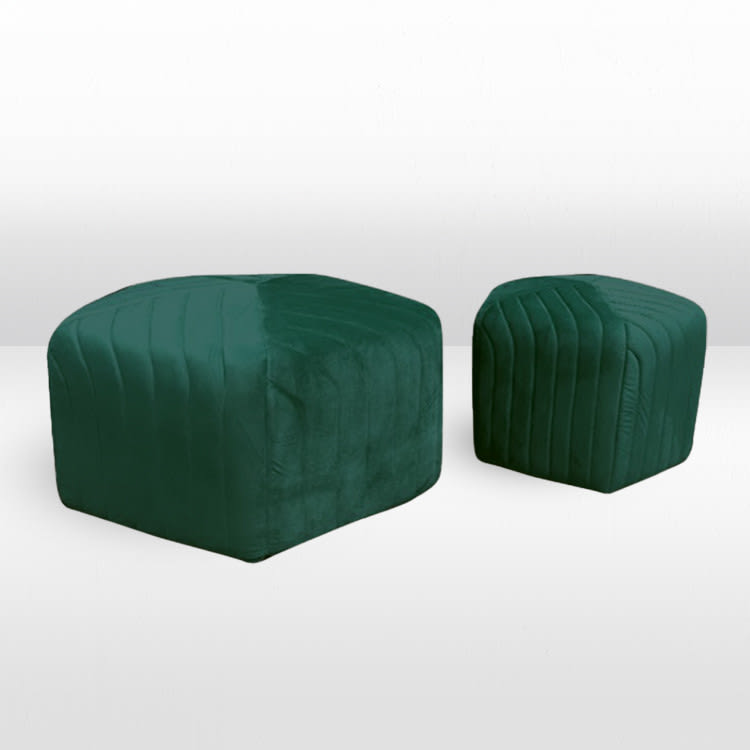 Ottoman Set - Mini and Biggie - Emerald view 4