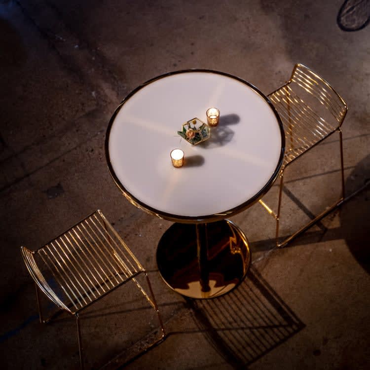 Virtu Gold Cocktail Table - Gold view 4
